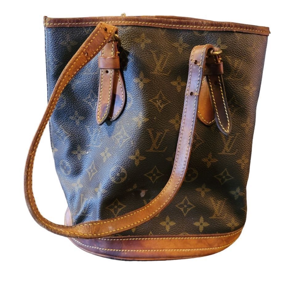 Louis Vuitton Monogram Petit Bucket Bag - Upcycle or Project Bag